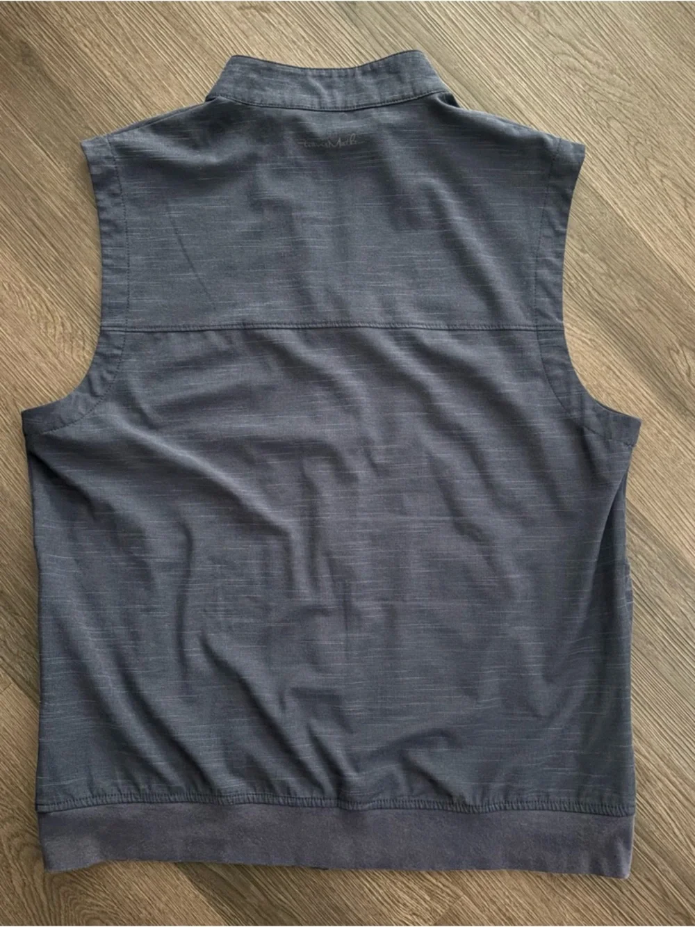 Travis Mathew Navy Blue Zip-Up Vest Golf Sz Large - Picture 4 of 5